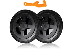 ZAIXIA 2 Pieces 5 Gallon Bucket Lid with Bucket Lid Opener,Plastic Storage Bucket Leak-Proof Screw Seal Lids,Pet Food Storage Container Lid for Home Paint Storage Buckets