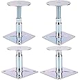 YXGJDP 4 Pack Adjustable 3½" to 6" Floor Jack，Mini Screw Jack，Adjustable Support Jack for The Floor,Post Floor Joist Jack,RV Step Stabilizer,House Jacks for Leveling.