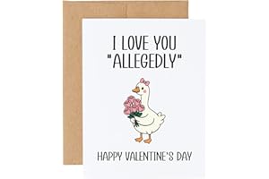 Lawyer Valentine's Day Card, Law Jokes For Husband Wife, Present for Boyfriend Girlfriend, I Love You Allegedly, Paralegal So