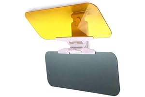 MRISATA Car Sun Visor,2 in 1 Anti Glare Visor Sun Visor Extender,Anti Glare Mirror,Car Transparent Anti Glare HD Glass Car Visor Extender Sun Blocker for Day Night Driving,Sunshade