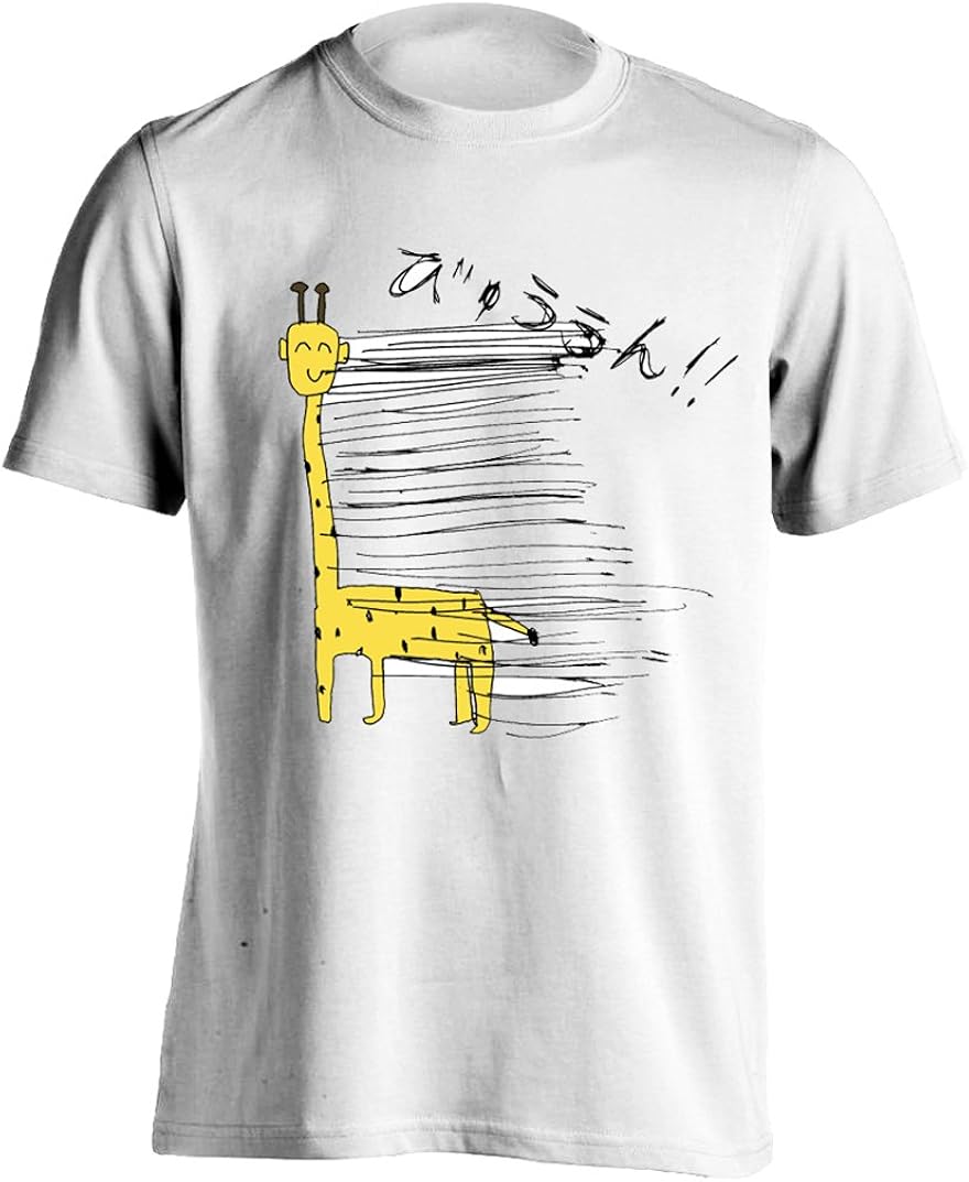 Amazon オリジナル スピード感のあるキリン Tシャツおもしろtシャツ半袖 男女兼用tシャツ L Tシャツ カットソー 通販