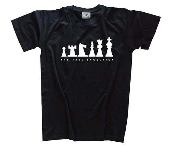 Standard Edition Evolution True Chess - echter Siebdruck, kein Billigflex (Motiv als T-Shirt, Girlie, Kids, Longsleeve oder H