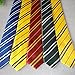 Tie Costume Striped Necktie Halloween Cosplay Party Supplies Accessories for Kids and Adults (Yellow)