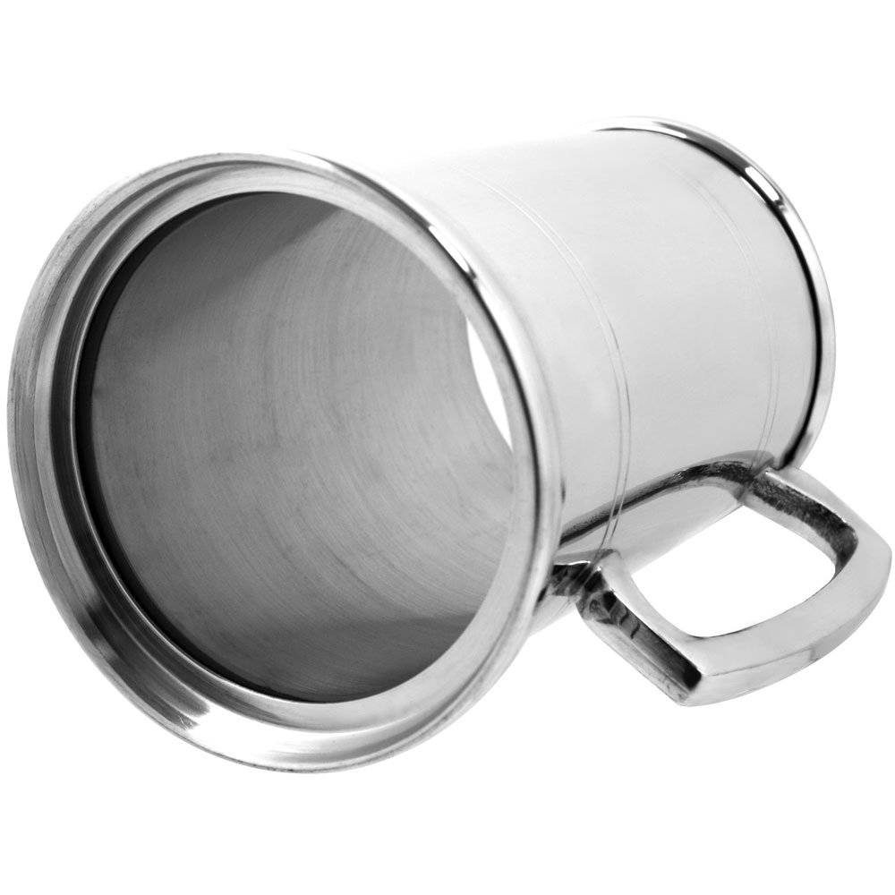 English Pewter Company 1 Pint Pewter Tankard with Glass Bottom Base [EP001GB]