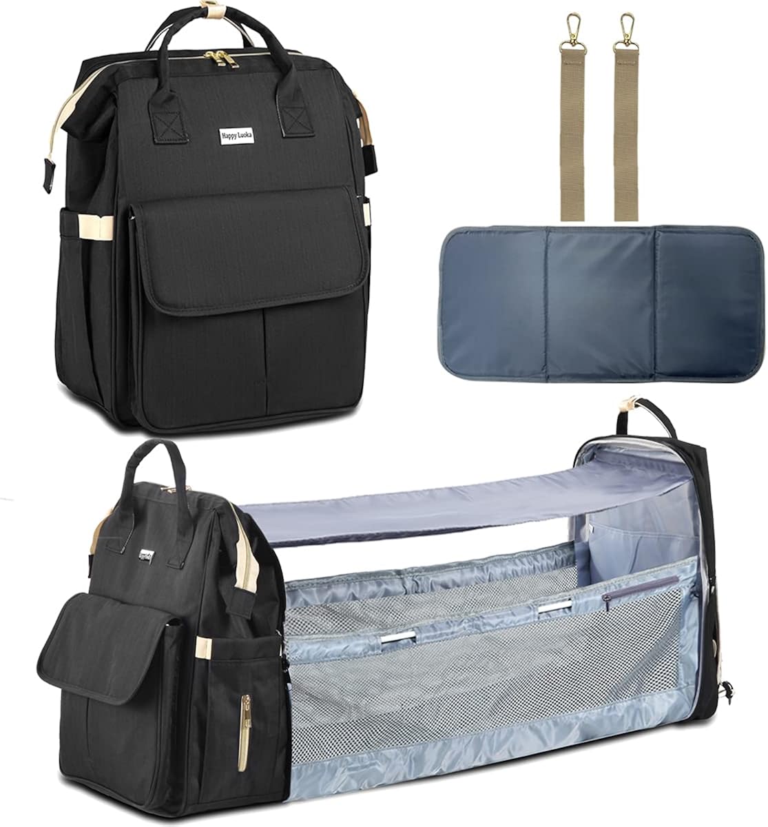 Diaper Bag Backpack Organizer for Baby Essential Items with Changing