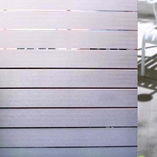 LikeSnow 3D No-glue Privacy Shutters Window Film Glass Cling Heat Control Anti UV Decorative Film Window Decor Glass Door Films 35.4"by78.7"(Shutters)