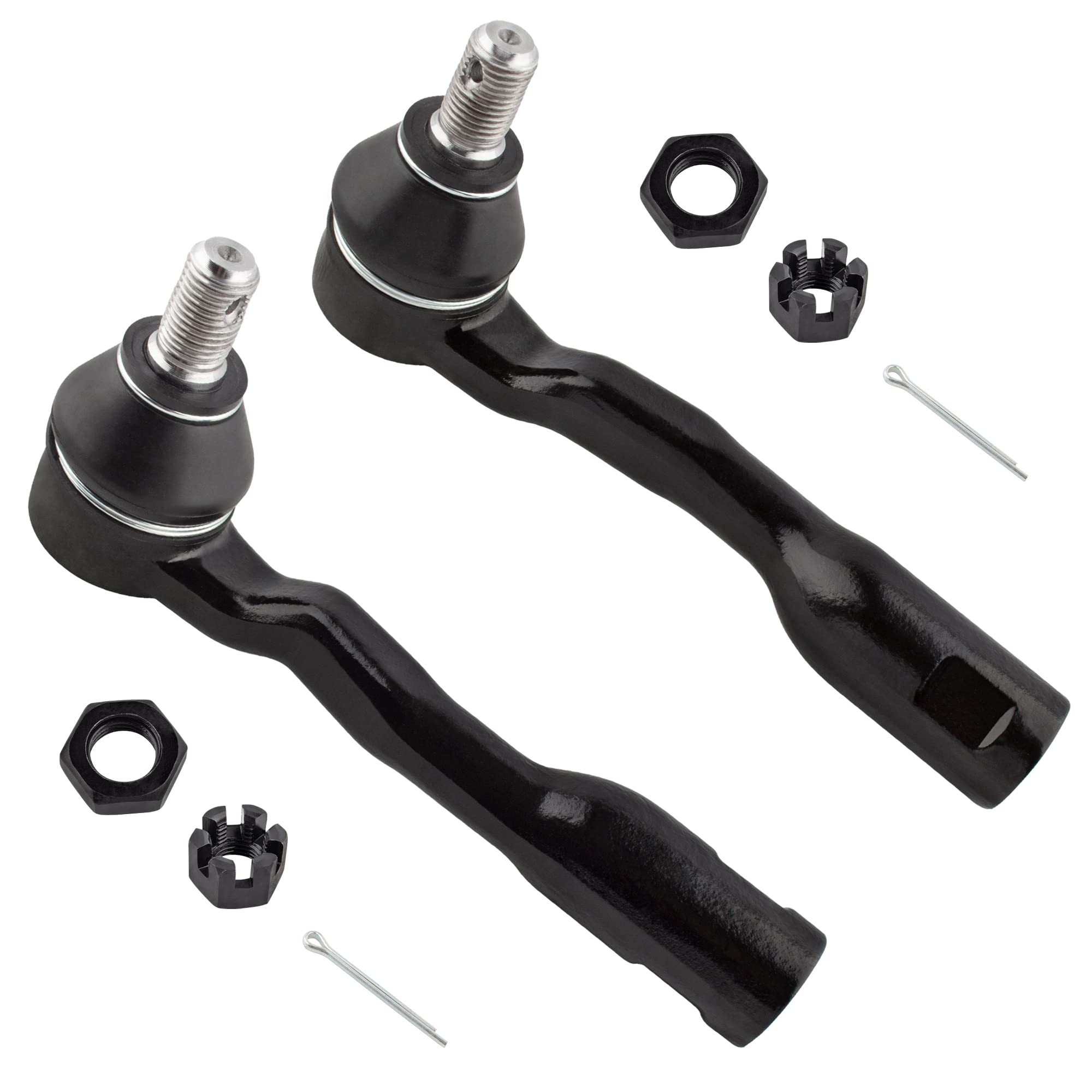 Photo 1 of BOXI 2pcs Front Outer Tie Rod End Links Fit for Toyota Sequoia 2003 2004 2005 2006 2007 / for Toyota Tundra 2003 2004 2005 2006 | ES80381 ES80382