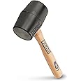 Estwing DH-12 12 Oz Deadhead Rubber Mallet, Wood Handle , Black