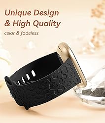 Odbeai Leopard Engraved Bands Compatible with
