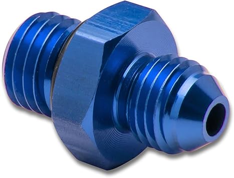 4an Anodized T 6061 Aluminum Straight Blue Oil Line Fitting Adapter M12 X 1 5 Thread Pitch