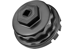 Ibetter Oil Filter Wrench for Toyota, Lexus, RAV4, Camry, Tundra, Highlander, Sienna and More - Oil Filter Cap Removal Tool for 2.5L to 5.7L Engines with 64mm Cartridge Style Oil Filter Housings
