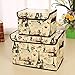 HAKACC Foldable Storage Bin, Eiffel Tower Printed Waterproof Storage Cube Box with lids and Dual Non-woven Handles for Home Closet Bedroom Drawers Organizers Set of 2