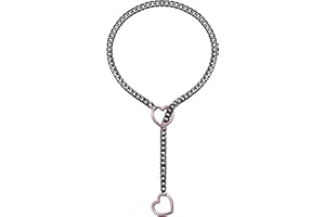 EverGlimp Slip Chain Necklace For Women, Black Heart O-Ring, Cuban Long Necklace Jewelry, Lariat Y-Necklace