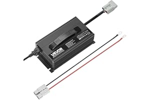 VEVOR 24V 20A Lithium Battery Charger, 29.2V, AC-DC LiFePO4 Smart Charger, with Anderson Connector, LED Indicator, 0V Activat