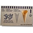 Generic JOY Regular Waffle Ice Cream Cones 228 Cones - Bulk Food Service Pack, Crispy Golden Cones for Perfect Dessert Servings