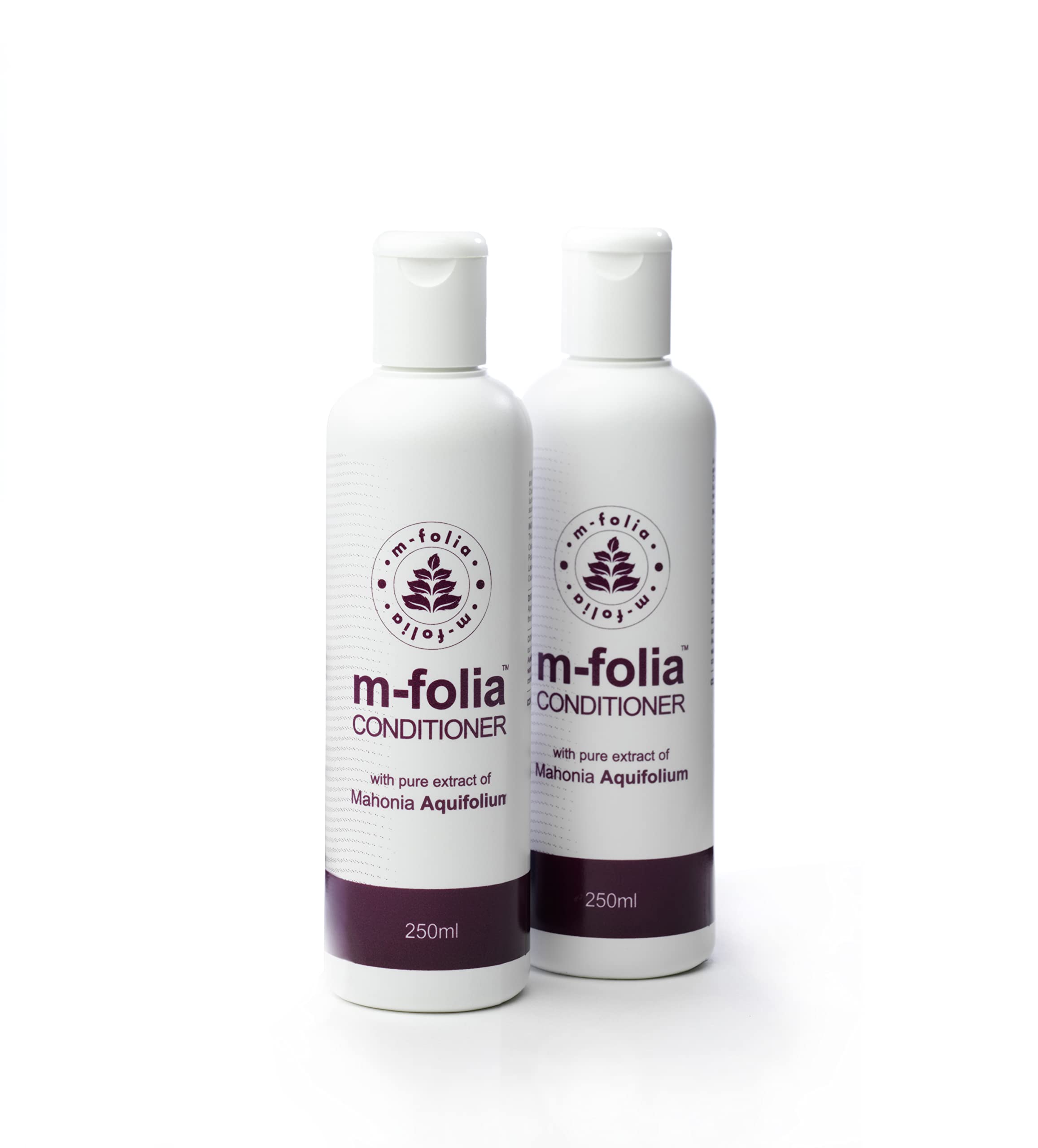M-FOLIA Conditioner Dual Pack 2x 250ml A Light Cream Rinse Conditioning Treatment for Scalp Psoriasis & Eczema containing Pure Mahonia Aquifolium & a Special Blend of Aromatherapy Oils
