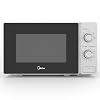 Midea-Microondas-20L-700W-5-Niveles-de-Potencia-Descongelacion-por-tiempo-o-peso-Cristal-negro-con-marco-Inox