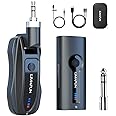 KIMAFUN Lavalier Wireless Microphone, Work 8hs/165FT Range Rechargeable Transmitter and Receiver for Speaker, PA, Audio Mixer, Teaching, Preaching, Public Speaking, G70(1TX1RX)