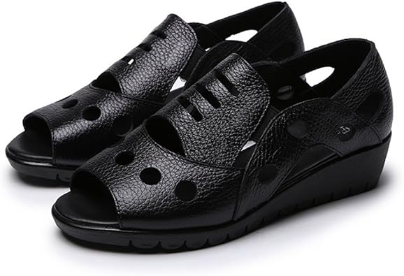 Amazon Hr株式会社 サンダル ウェッジヒール レディース オープントゥ 軽量 通気 防滑 柔らかい 歩きやすい 女性 靴 サイズ22 5cm 25 0cm ファッションサンダル