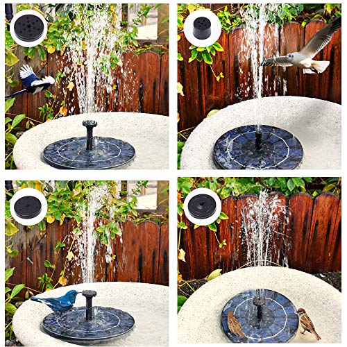 [Battery Backup Available] Solar Bird Bath Fountain Pump, 3W Solar