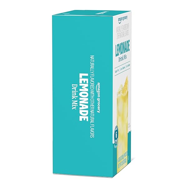 AMAZON GROCERY, LEMONADE DRINK MIX SINGLES, 0.53 OZ (PREVIOUSLY HAPPY BELLY, PACKAGING MAY VARY)