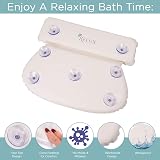 Relux Premium Waterproof Bath Pillow with Non-Slip Suction Cups view 4