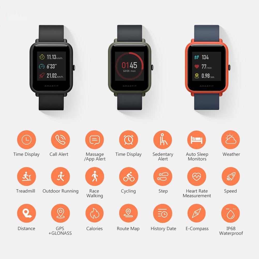 xiaomi amazfit youth edition fitness tracker black