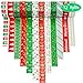 SANNIX 12 Rolls Christmas Washi Tapes 15mm Wide Christmas Masking Tape for Holiday Scrapbooking DIY Crafts