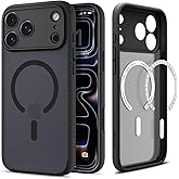 Spigen for iPhone 17 Pro Max Case, Ultra Hybrid MagFit [TPU Covered Camera Control] [Anti-Yellowing] [Compatible with Magsafe] - Frost Black