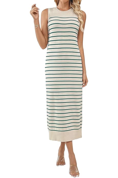 Vestido Largo Vestidos Algodon Mujer Amazon Vestidos De Rayas Zara