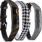 Huishang Flex 2 Accessory Bands for Fitbit Flex 2 / Fitbit flex2, With Chrome Claspor Soft Silicone Fitness Bracelet Strap ,Wrist Band Adjustable Repalcement (Goldflower,Wind,Bat)