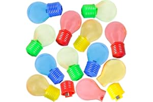 RHODE ISLAND NOVELTY Light Bulb Sharpener, 24 Per Unit ~ Approx. 2.5" ~ Assorted Colors ~ New ~ School Prizes, Party Favors, Bright Idea!