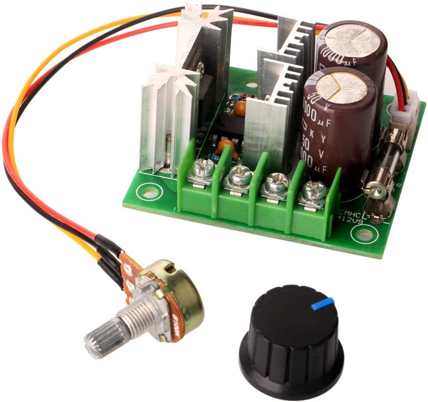 Controlador De Velocidad PWM Para Motor DC, 12V-40V, 10A Máximo, Con Potenciómetro, Protección Polaridad Inversa, 2 Unidades