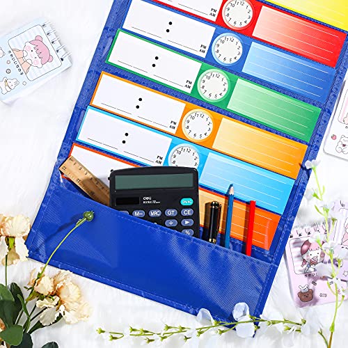 Daily Schedule Pocket Chart School Class Schedule Pocket Chart Kit 13+1