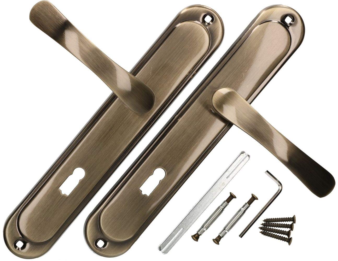 KOTARBAU Door Handle 72 mm BB Door Handle Godmother Door Fitting Door Handle Set Long Plate Door Handle Door Handle Door Fitting