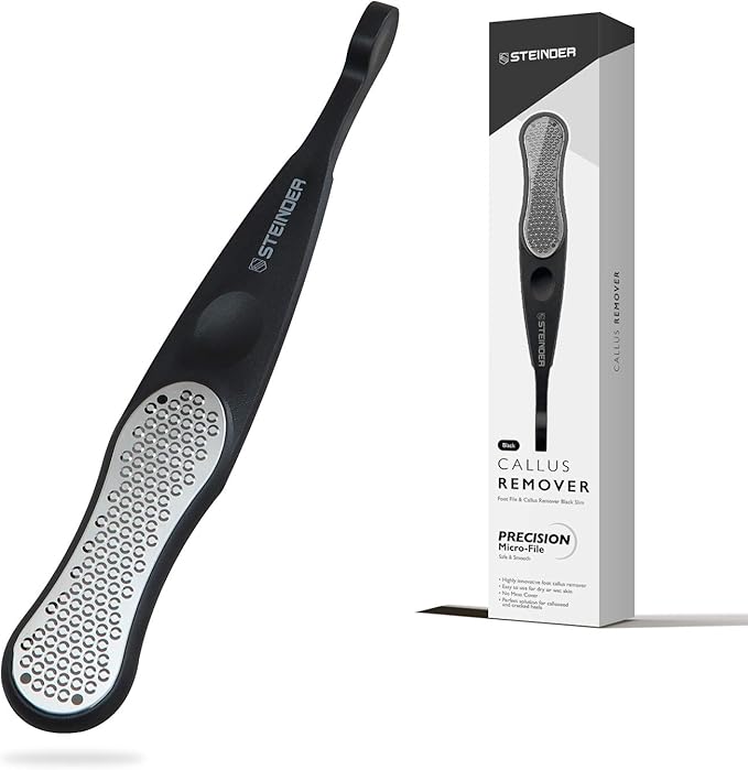 STEINDER Foot Files for Hard Skin, Feet Hard Skin Remover, Slim Foot