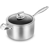 Scanpan CX+ 4-quart Saucepan - Stratanium Plus Nonstick - 5-ply Stainless Steel
