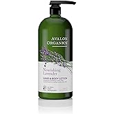 Avalon Organics Hand & Body Lotion, Nourishing Lavender, 32 Oz