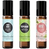 Edens Garden Essential Oil Roll-On 3 Set, 100% Pure Therapeutic Grade & Natural Aromatherapy Roller Blends For Relaxation, Sleep & Skin Care Oils - For Massage, Body & Self Care, 10 ml Roll-On/ 3 Pack