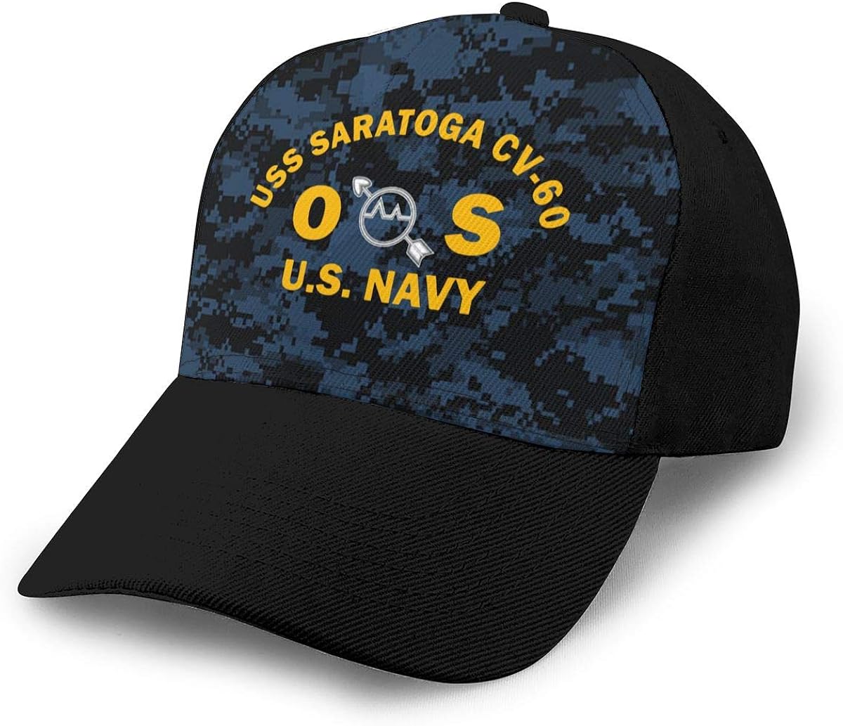 HUYANSHENGfamao USS Saratoga CV60 Unisex Adult Hats Baseball Caps