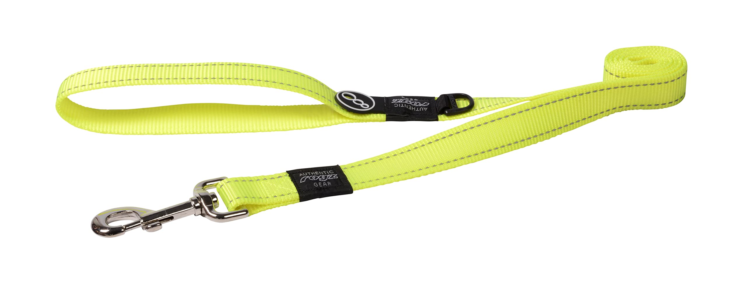 Reflective Dog Leash for Extra Large Dogs, 1" wide, 6' long, Yellow