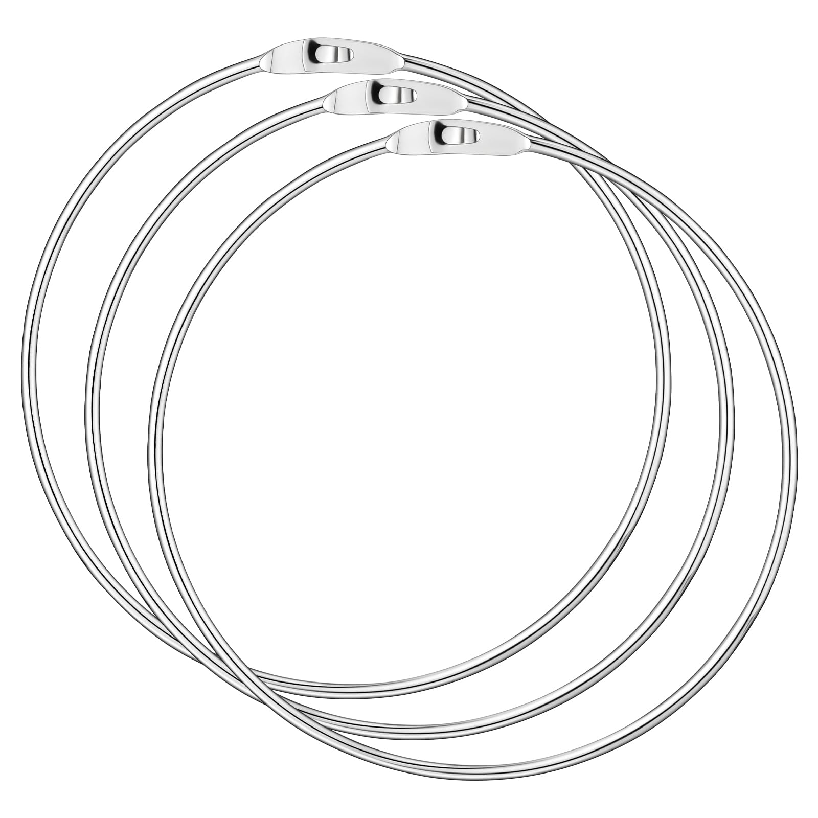 Photo 1 of Zonon 3 Pack 6 Inch Metal Rings Wrench Organizer Easy to Open and Close Heavy Duty for Bib Vests Craft Index Card Dream Catcher Key