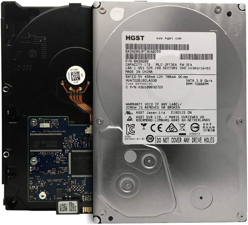 HITACHI HUA722010CLA330 HITACHI 0A39289 3.5 1TB ENTERPRISE 7200RPM SATA 32MB (Renewed)