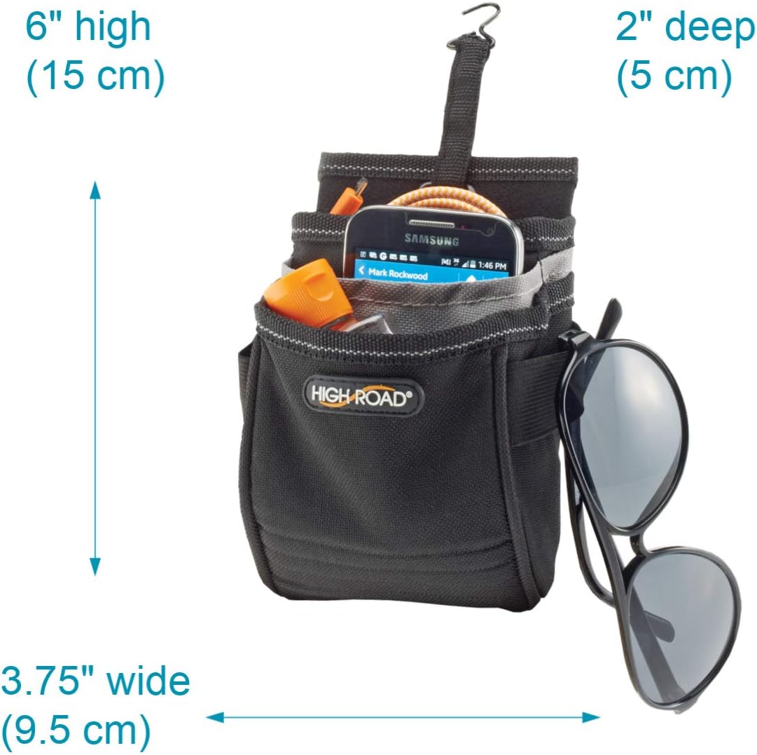 High Road DriverPockets Patterned Air Vent Phone Holder and Auto Dash Organizer (Black): Automotive