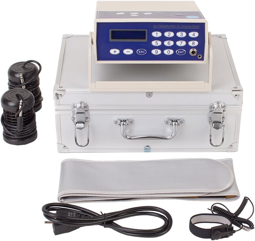 Oileus Holiday Gift Ionic Foot Detox Spa Machine Cell Cleanse System with Travel Case with Professional Tub Basin 10 Liners