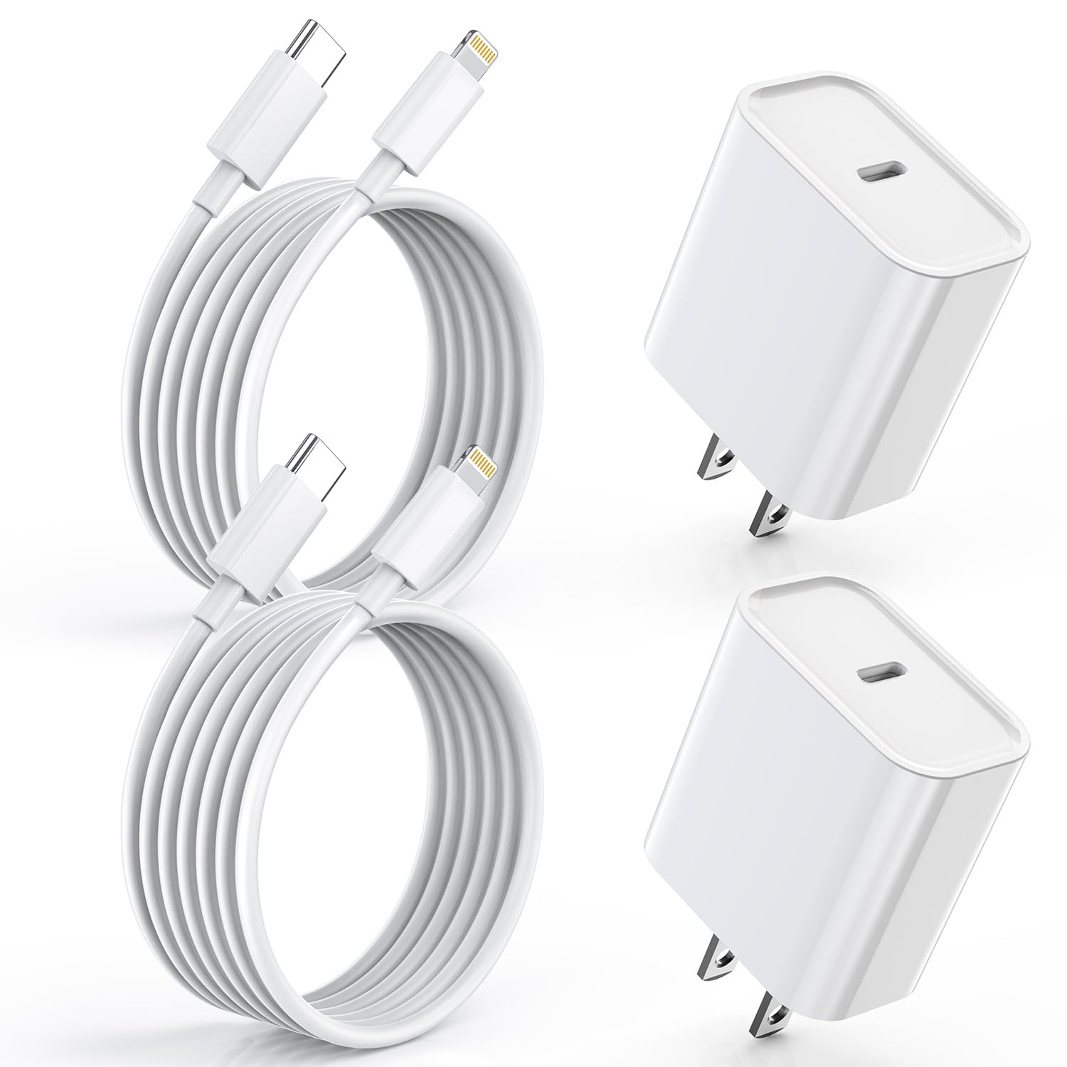 Photo 1 of [Apple MFi Certified] Fast iPhone Charger,2Pack 20W USB C Wall Charger Block i Phone Charge Plug + Lightning Quick Charging Cable Cord for Apple iPhone 14/Pro/Pro Max/Plus/13/12/11/XS/XR/X/SE2022/iPad