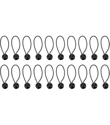 PATIKIL 4 Inch Tarp Ball Bungee Cord, 50 Pack Bungee Cords With Balls...