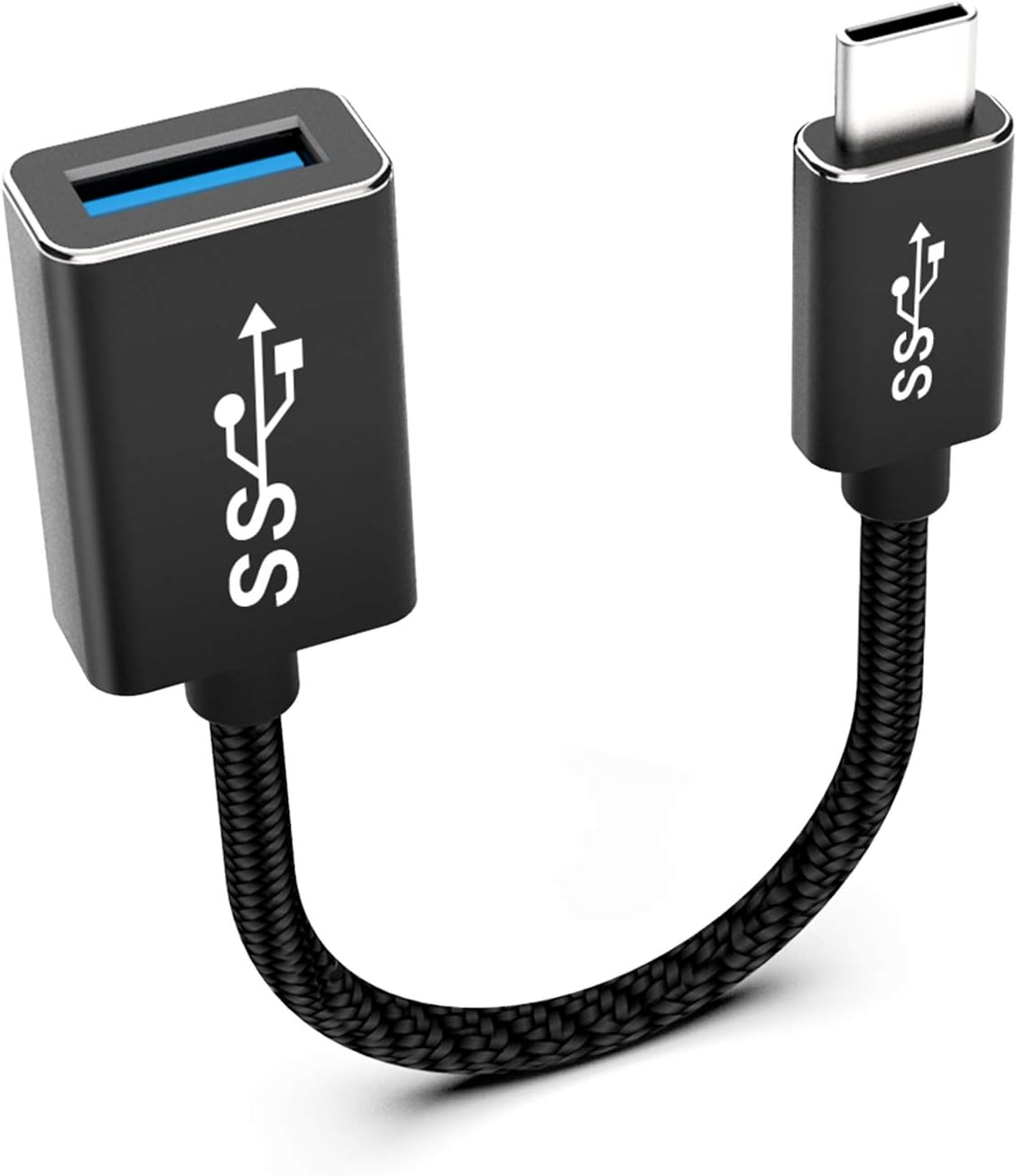 Extractme USB C to USB Adapter, USB Type C Male to USB 3.0 Female OTG Cable Thunderbolt3 to USB Adapter for Date Transfer/Charging, Compatible with MacBook Pro/Air 2019 2018 2017,Galaxy S9/ S8/ Note8