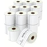 BETCKEY - 3" x 5" Multipurpose & Large Shipping Labels Compatible with Zebra & Rollo Label Printer,Premium Adhesive & Perforated[20 Rolls, 7000 Labels]