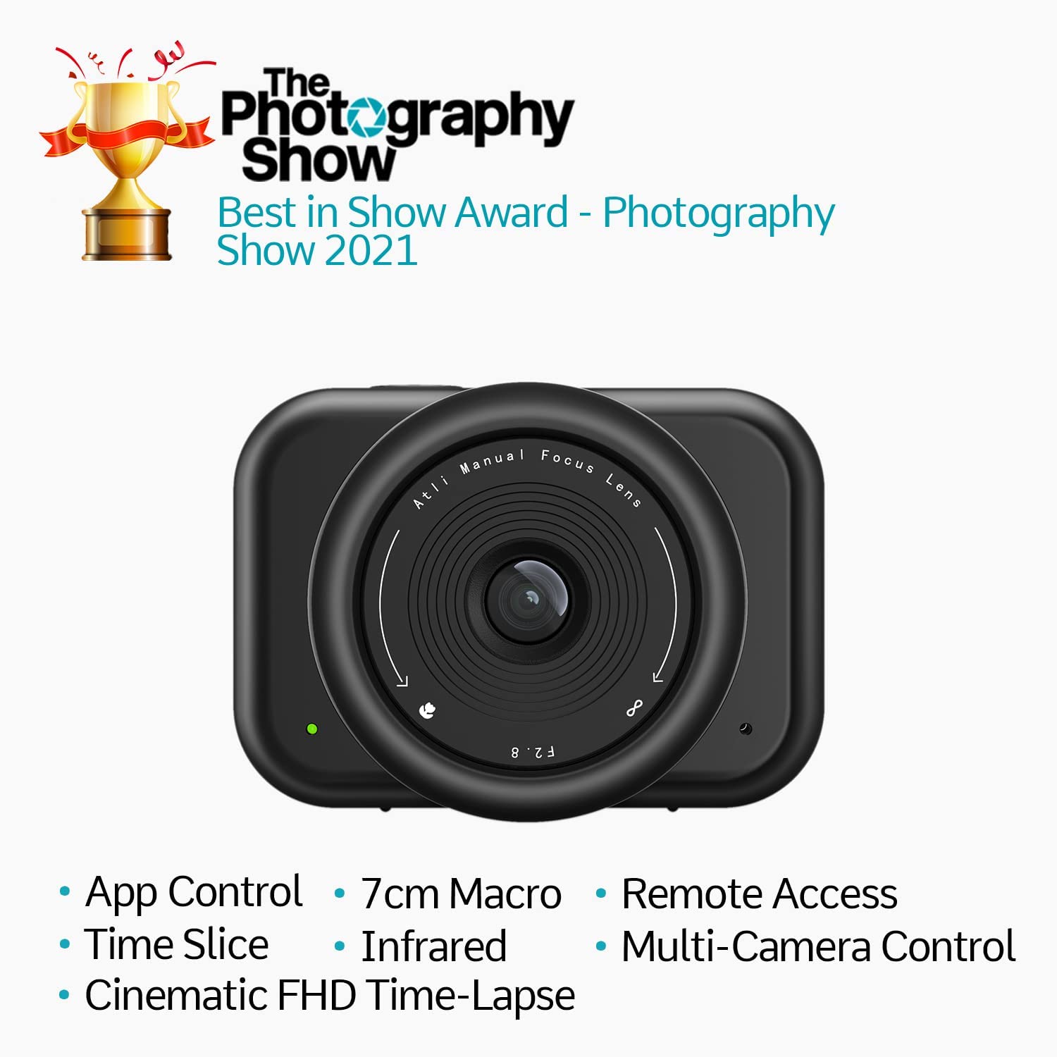 ATLI 1080P Time Lapse Camera WiFi HDR APP Control Realtime Preview Timing Shooting Manual Focus